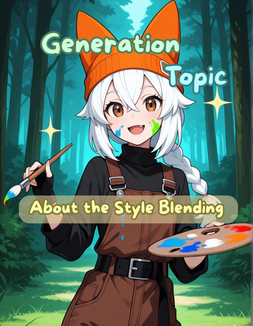 Style Blending: "Create" new styles by mixing style LoRAs